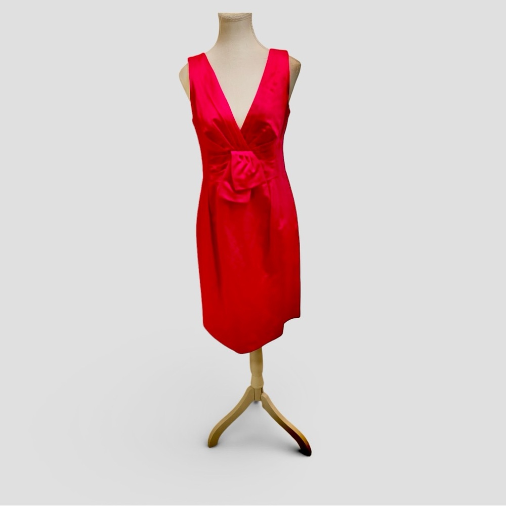 Nanette Lepore “Stella” Fuscia V-Neck  Dress - 6